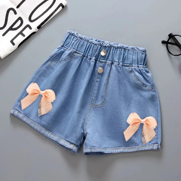 Summer Casual Clothes Solid Baby Denim Pants-kids clothing-Bennys Beauty World