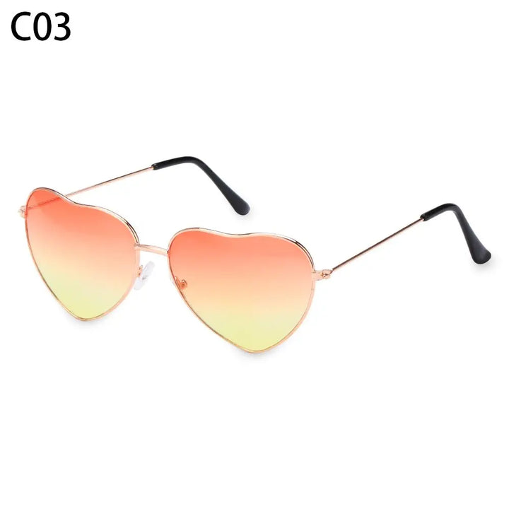 Heart-Shaped Sunglasses for Women | Polarized UV400 Metal Frame