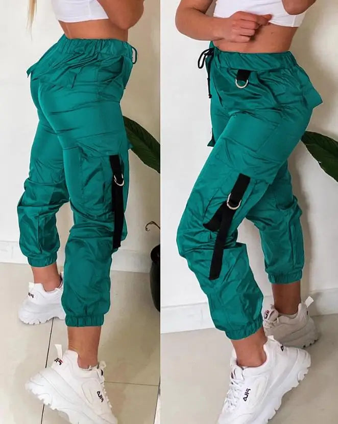 Women's Cargo Pants Casual Trousers