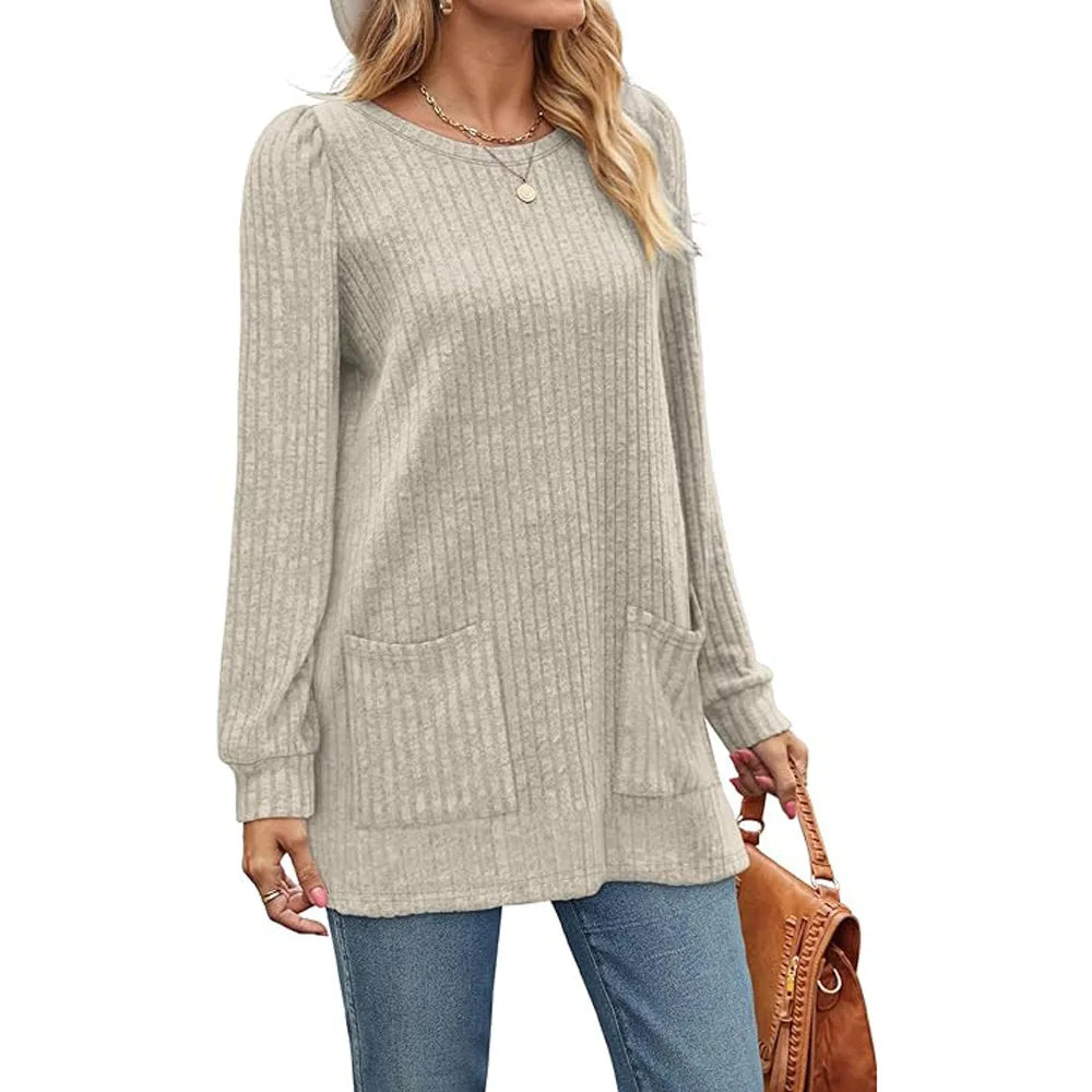Women’s Mid-Length Knit Sweater Dress