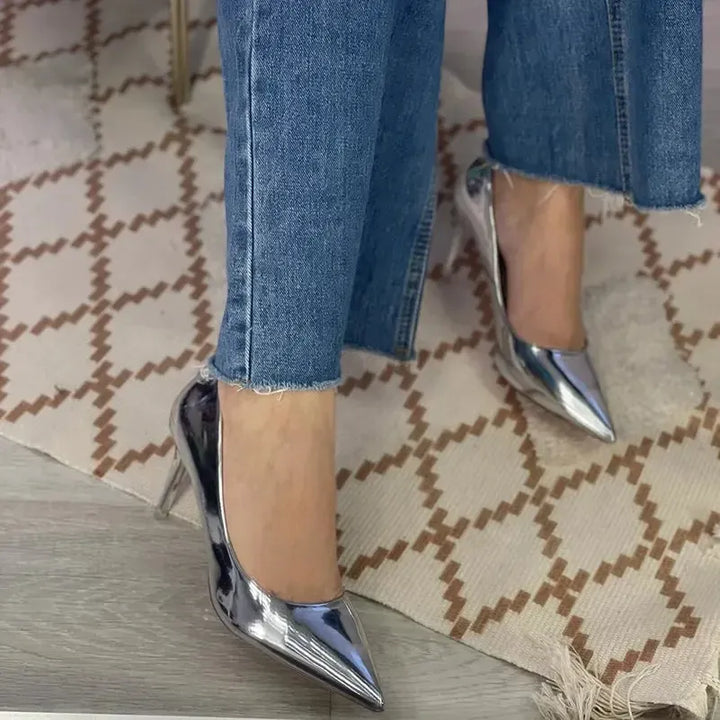 Women Patent Leather Pumps High Heels-Shoes-Bennys Beauty World
