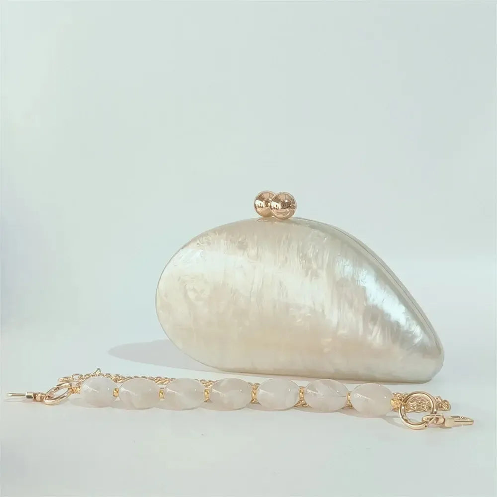 Acrylic Geometric Clutch Bag – Women&