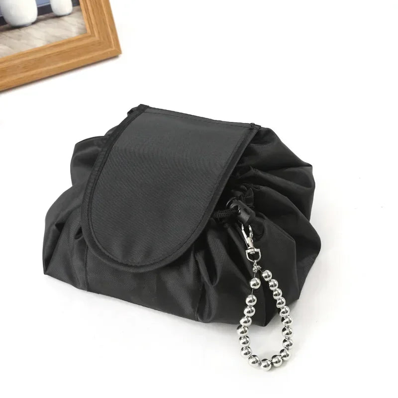 Women Drawstring Cosmetic Bag Travel Storage Makeup Bag