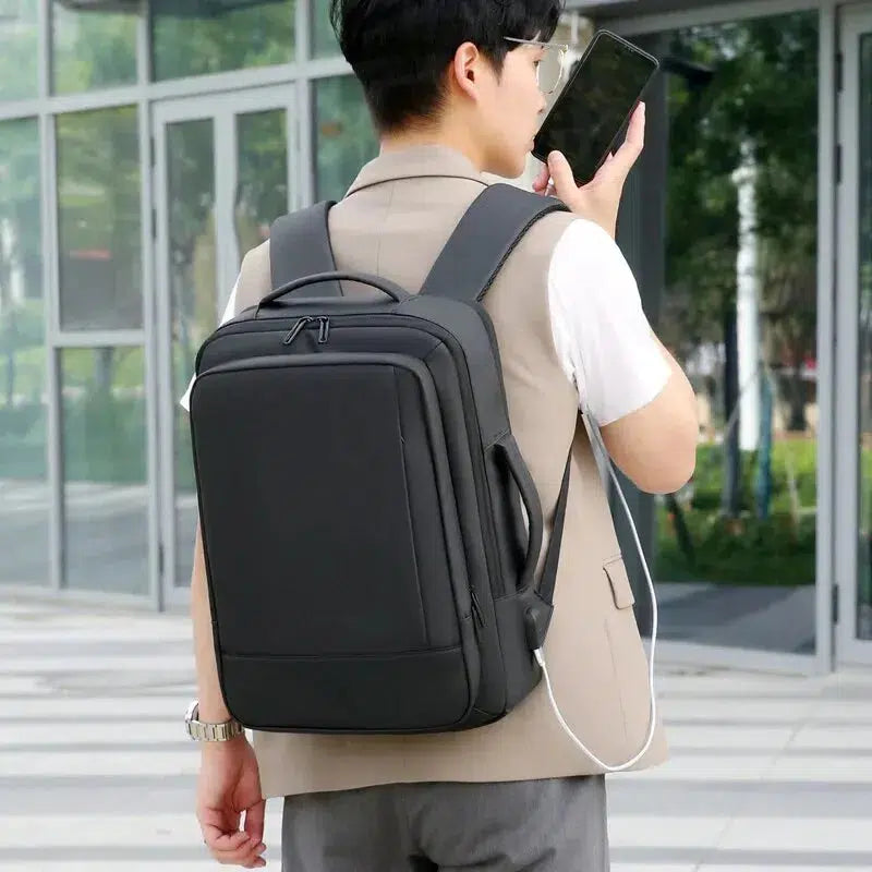 Mens Travel Backpack Large Capacity USB Charge Business Backpacks-backpack-Bennys Beauty World
