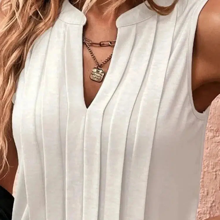 Women's Tops And Blouses Summer Sleeveless V-Neck Tops