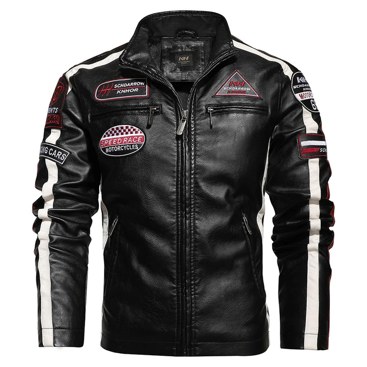 Fall Motorcycle Leather Jacket For Men only $103.09