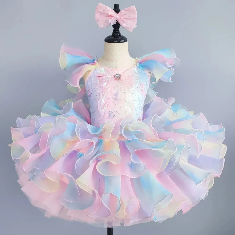 Children Ballet Dress Girls Clothing Summer Baby Ballerine Dance Costumes Party Girl Ballet Leotards Kids Dresses Tutu Vestidos-Bennys Beauty World
