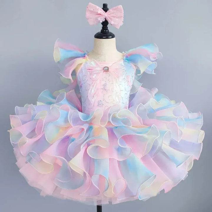 Girls Ballet Tutu Dress – Sleeveless Dance Leotard &amp; Skirt - Bennys Beauty World