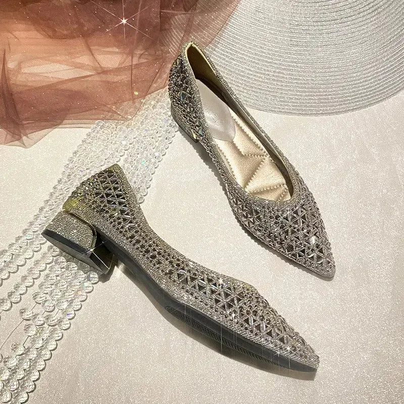 Bling Butterfly Pointed - Toe Ballet Flats - Bennys Beauty World