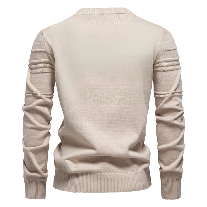AIOPESON Men's Crewneck Pullover Knitted Cotton&nbsp;Sweater