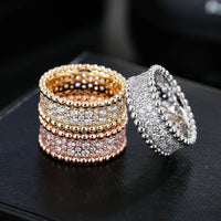 Ladies  Zircon Ring Fashion Index Finger Ring Wedding Ring Party Gift