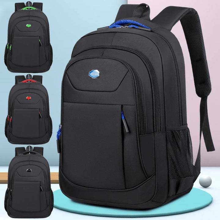 Waterproof Oxford Business Backpack – Casual Travel Laptop Bag with USB Port