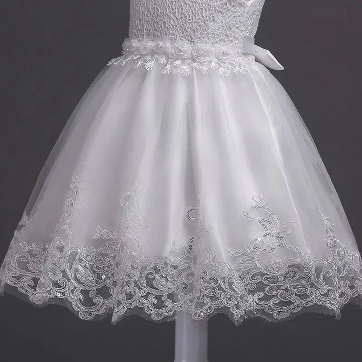 Baby Girl Dresses Bow Kids Baptism Dress-Dresses-Bennys Beauty World