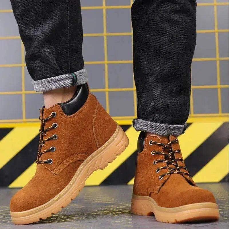 Men's Boots Ankle Steel Toe Shoes