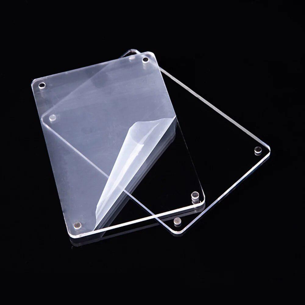 Transparent Acrylic Photo Frame Magnetic Poster Display Stand PhotoCard Holder Picture Frame Practical Message Memo Board-Frame-Arlik interiors