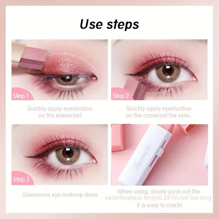 2 in 1 Pearly Highlighter Eyeshadow Stick Glitter Eyeshadow Eyeliner Stick