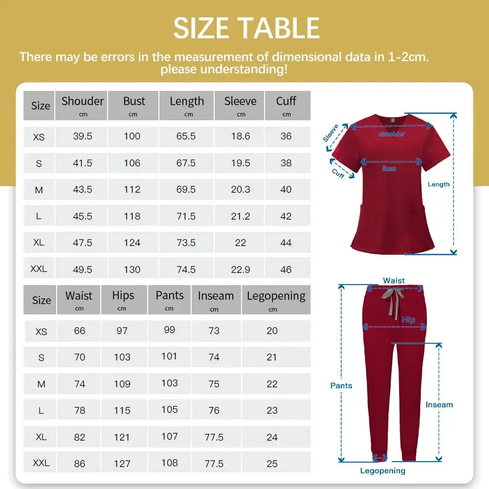 Unisex Medical Scrubs Set – With Pockets-Scrubs-Bennys Beauty World