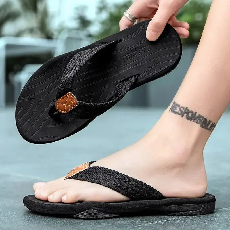 Fashion Mens Sandals Outdoor Soft Summer Slippers Size 39-46 Jumpmore Shoes Men Flip Flops Luxury Sandals 슬리퍼 Slides Men-Bennys Beauty World
