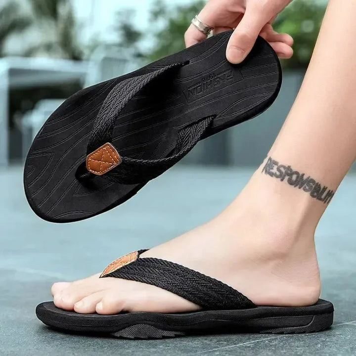 Fashion Mens Sandals Outdoor Soft Summer Slippers Size 39-46 Jumpmore Shoes Men Flip Flops Luxury Sandals 슬리퍼 Slides Men-Bennys Beauty World
