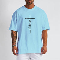 Oversized T shirt For Men Summer Half Sleeve T-Shirt-t-shirt-Bennys Beauty World