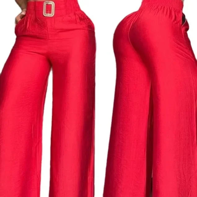 Elegant High Waist Bell Pants for Women
