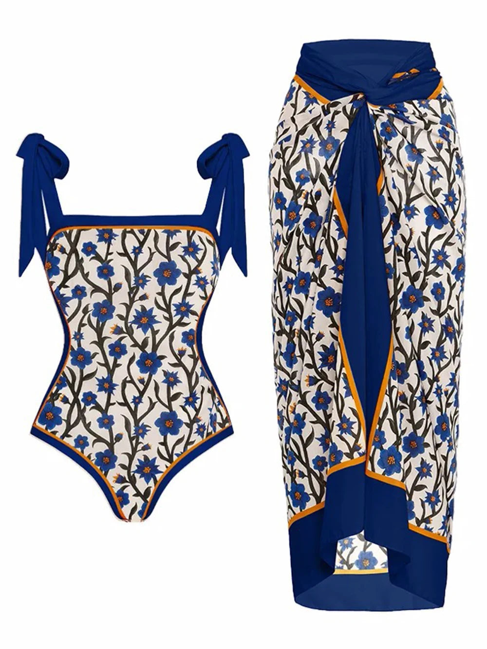 Push Up Women Bikini Set Floral Printed Swimwear-Swimwear-Bennys Beauty World