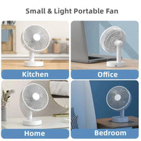 Mini USB Table Fan 4 Speeds