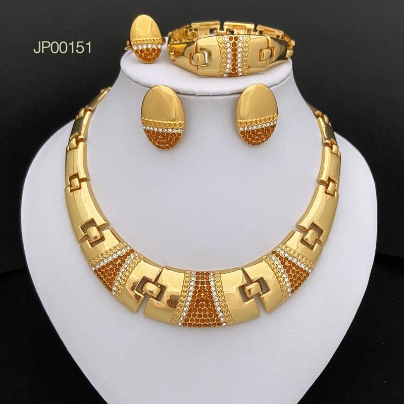 Gold Plated Jewelry Sets For Women-Jewelry-Bennys Beauty World