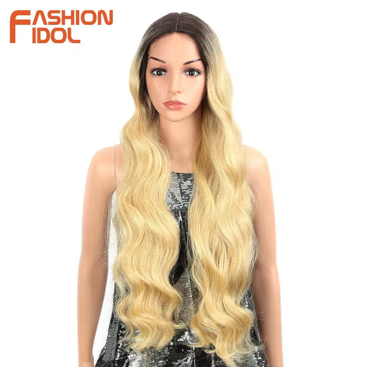 Deep Wave Wigs Synthetic Lace Front Wigs-Wig-Bennys Beauty World