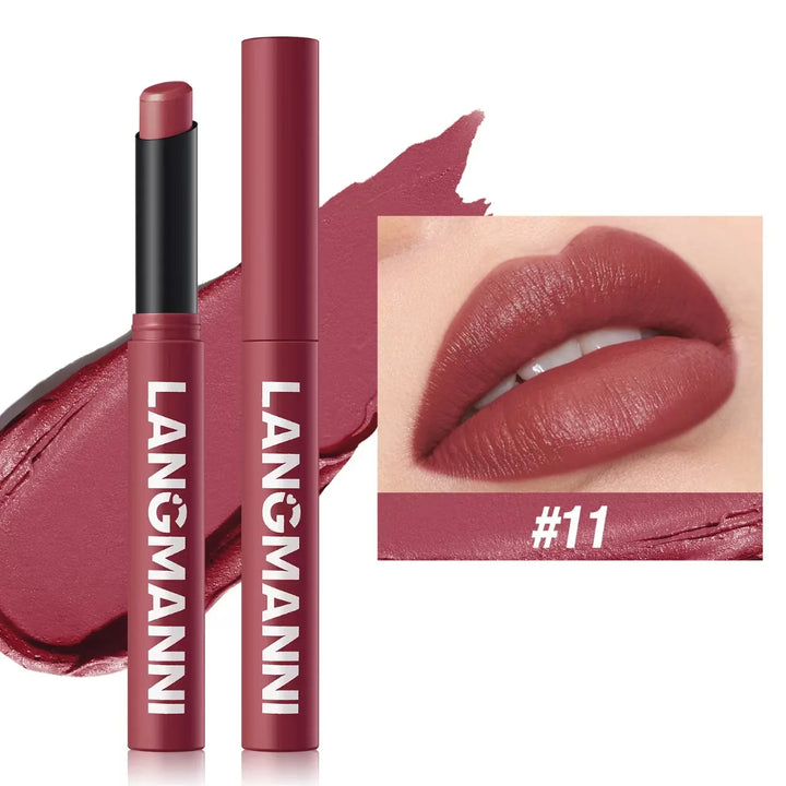 Twelve-color Matte Lipstick Pearly Highlighter Eyeshadow Stick