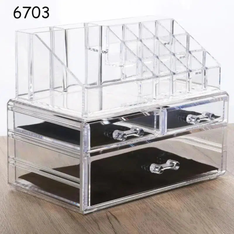 Acrylic Organizer For Cosmetics Makeup Organizer-Storage & Organization-Arlik interiors