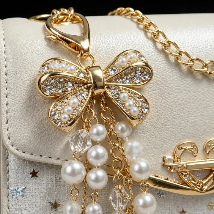 Women's Sequin Shoulder Bag – PU Leather Flap Crossbody Handbag with Tassel-bag-Bennys Beauty World