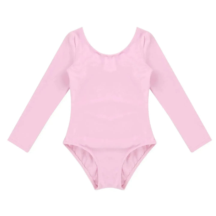 Girls Long Sleeve Ballet Leotard – Gymnastics Bodysuit - Bennys Beauty World