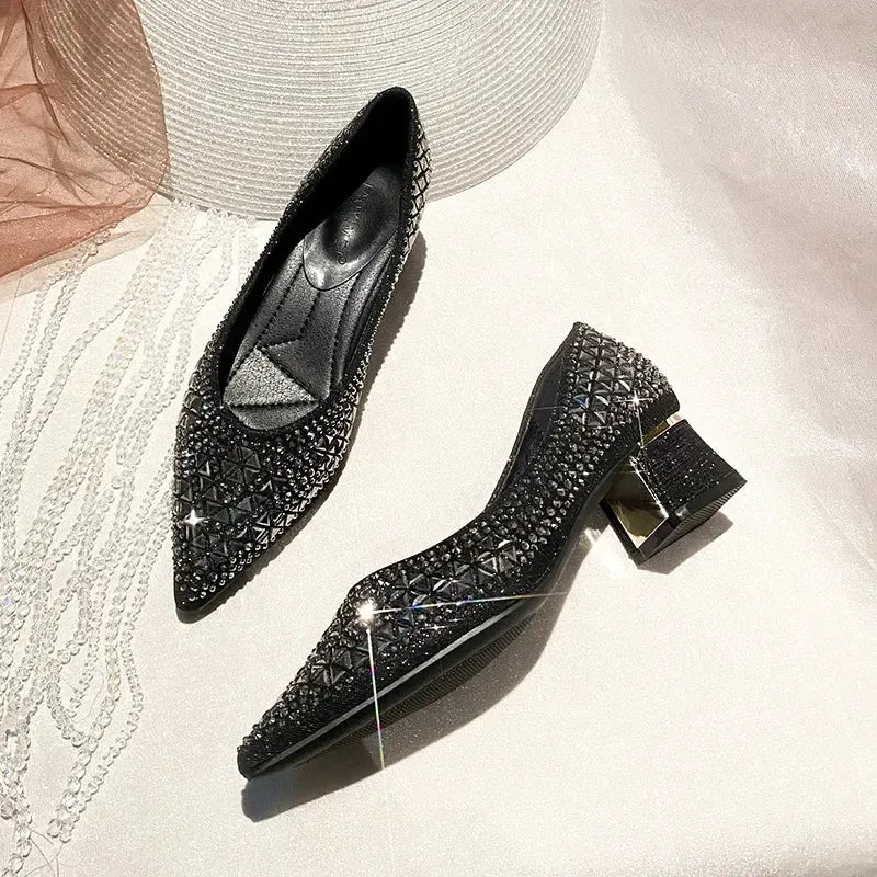 Bling Butterfly Pointed - Toe Ballet Flats - Bennys Beauty World