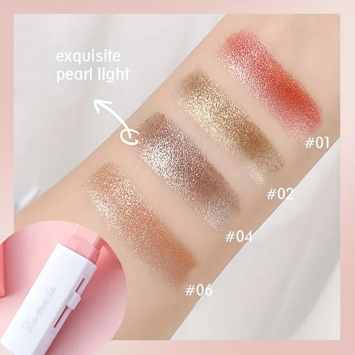 2 in 1 Pearly Highlighter Eyeshadow Stick Glitter Eyeshadow Eyeliner Stick