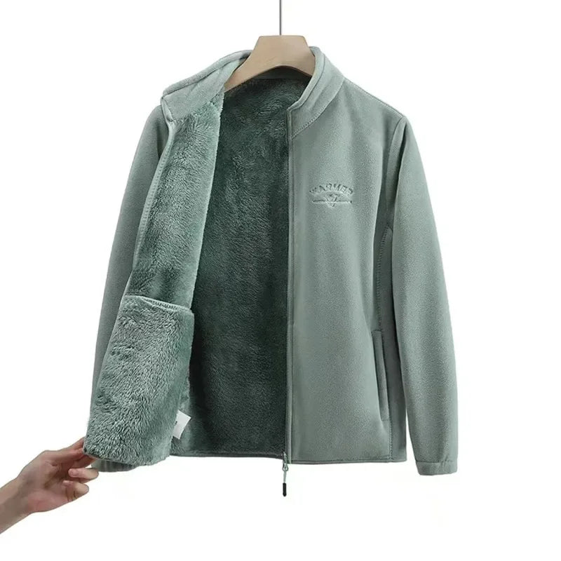 Women's Wool Liner Coat Winter Loose-Fit Full Sleeve  Coat