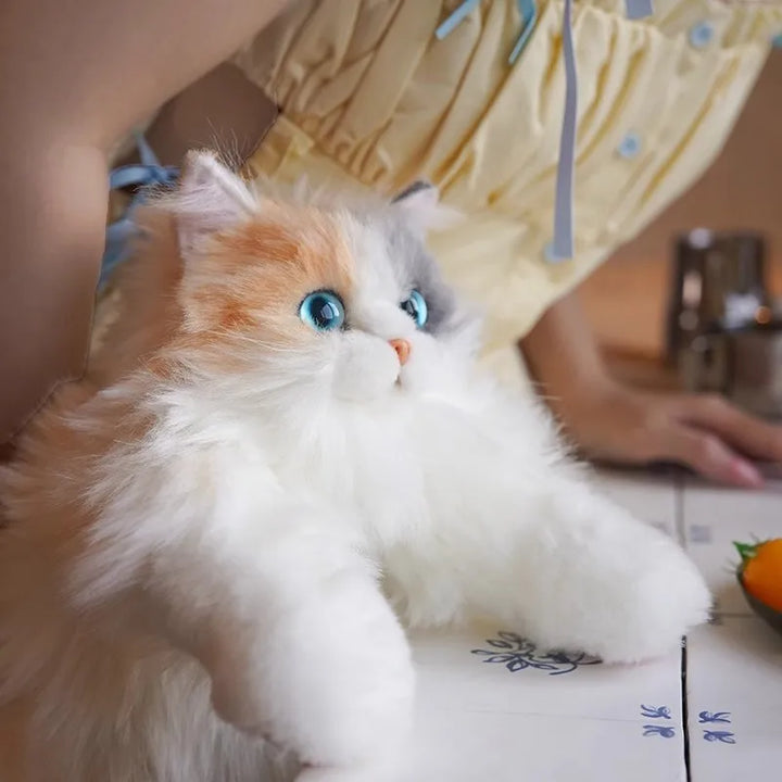Super Realistic Three Flower Cat Backpack
