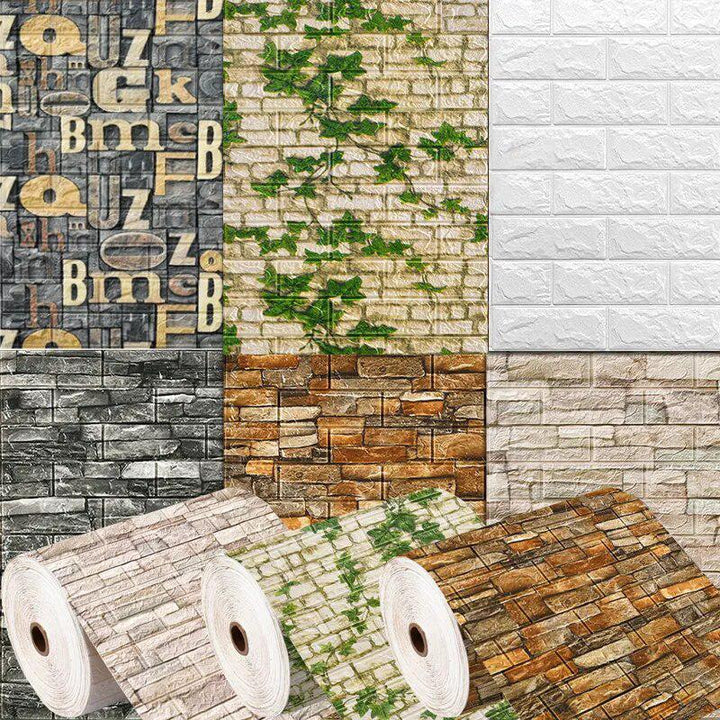 Brick Self-Adhesive Waterproof Wallpaper-Wallpaper-Arlik interiors