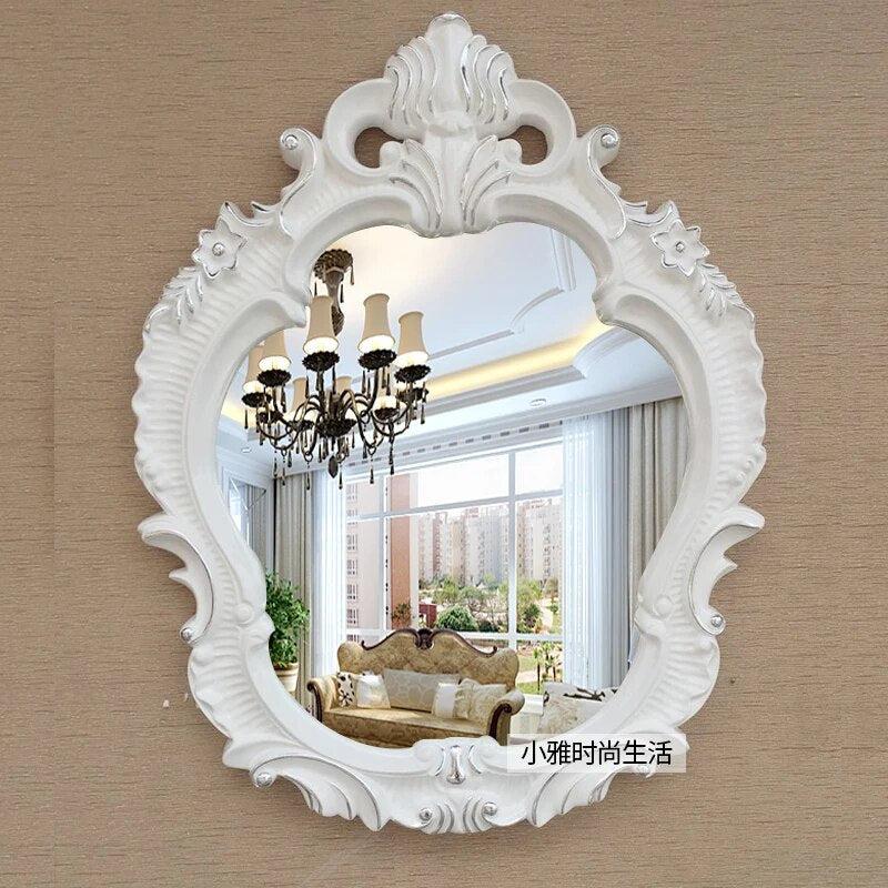 Large Decorative Mirror Wall Hanging Glasses Vintage Aesthetic Bathroom Decorative Mirror Makeup Specchio Da Parete Home Decor-Arlik interiors