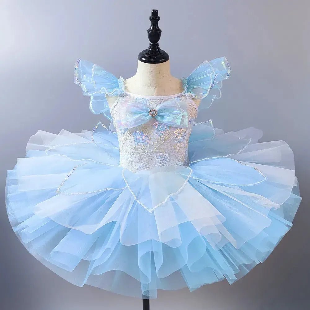 Girls Ballet Tutu Dress – Sleeveless Dance Leotard &amp; Skirt - Bennys Beauty World