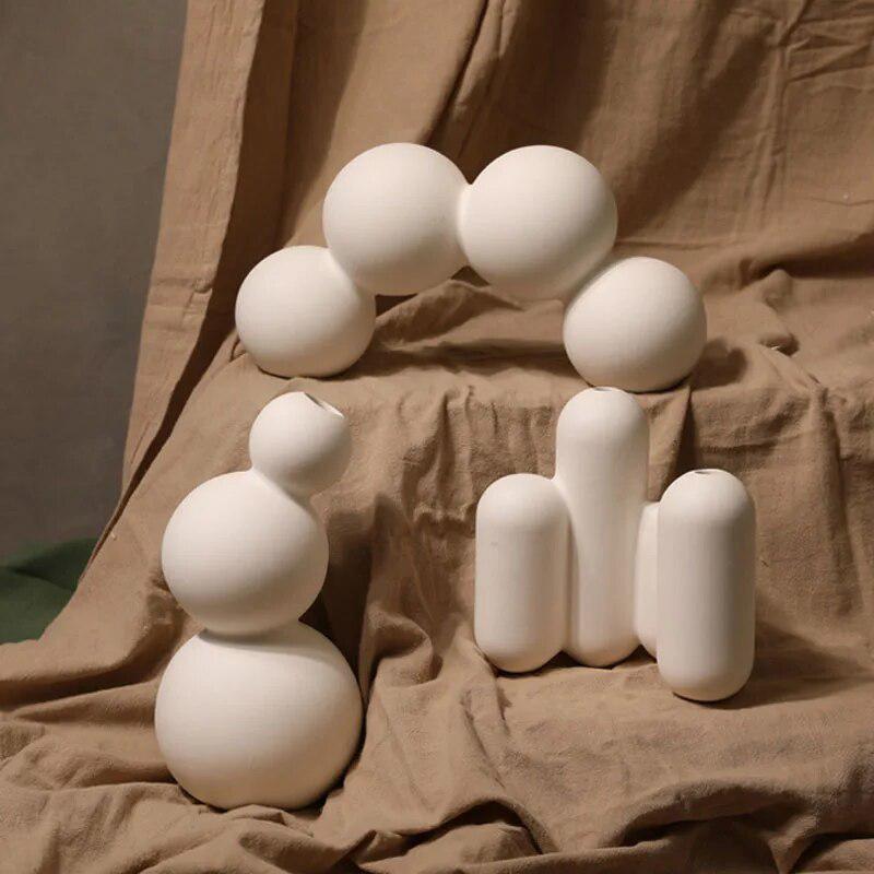 Nordic Ceramic Balloon Vase-Arlik interiors