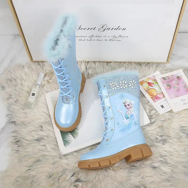 Girls' Princess Frozen Fashion Boots-Bennys Beauty World