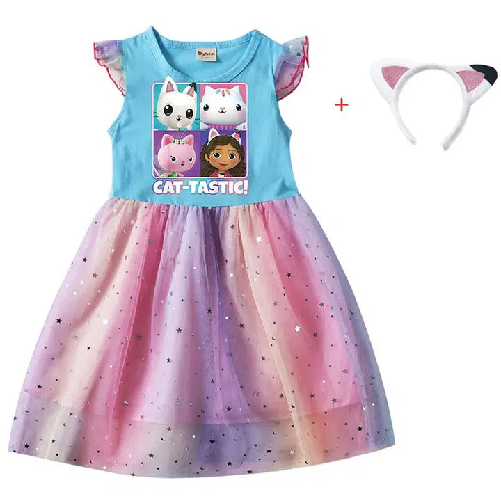 Cartoon Baby Girl Party Dresses-Dresses-Bennys Beauty World