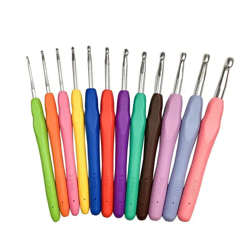 9pcs Knitting Tools Needle Aluminum Crochet Knitting Needles