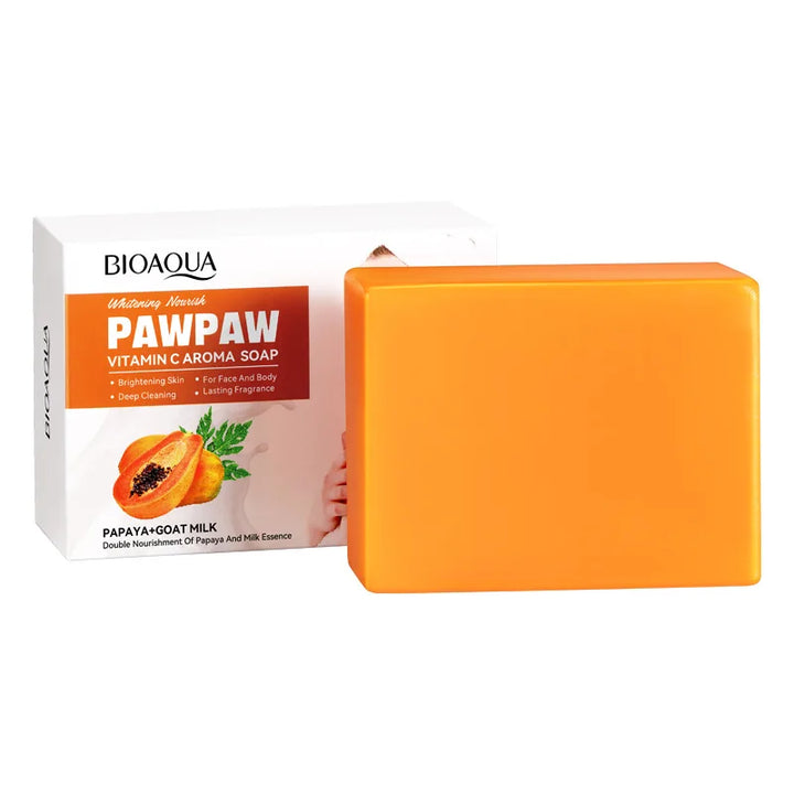 1Box Papaya Handmade Soap Vitamin C Facial and Bath Soaps