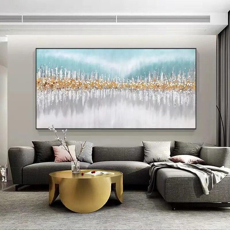 Hand-painted Canvas Abstract Mural-Art-Arlik interiors