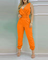 Women's Summer V-neck Jumpsuit-jumpsuit-Bennys Beauty World