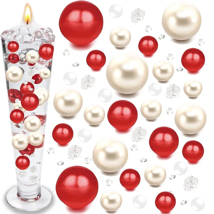 Christmas Vase Filler Beads Floating Pearls