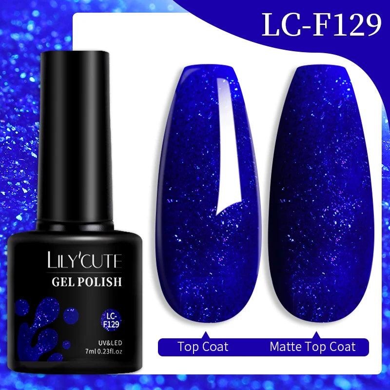 LILYCUTE Dark Brown Gel Nail Polish For Manicure Nails Art