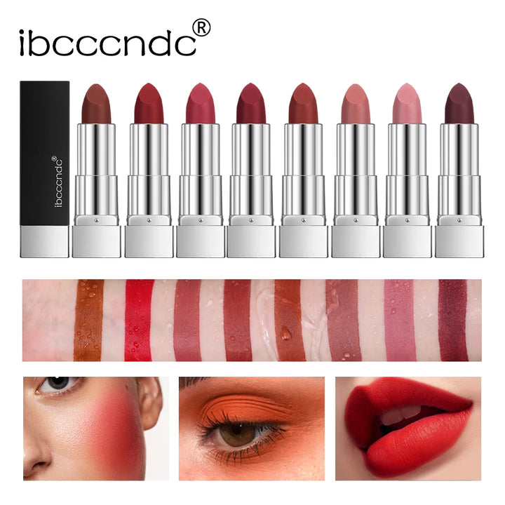 8Pcs/Set Velvet Matte Lipstick Set Long-Lasting Waterproof Piano Lipstick